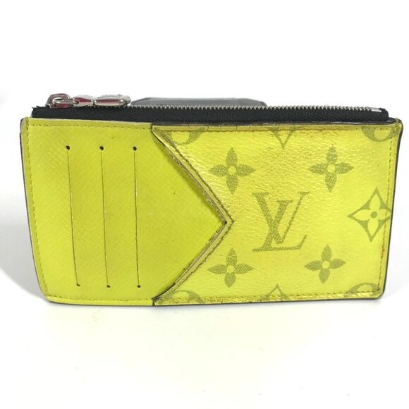 LOUIS VUITTON M30950 Taigalama Coin card-holder Wallet Fragment Case coin purse